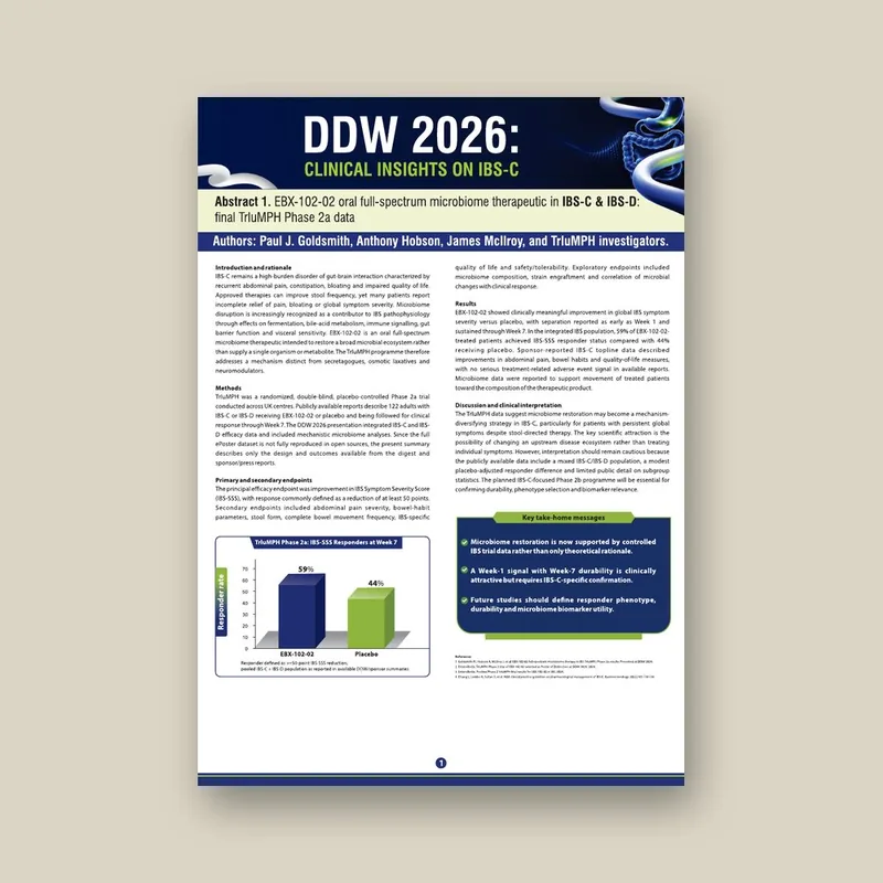 Cover of DDW 2026: Clinical Insights on IBS-C