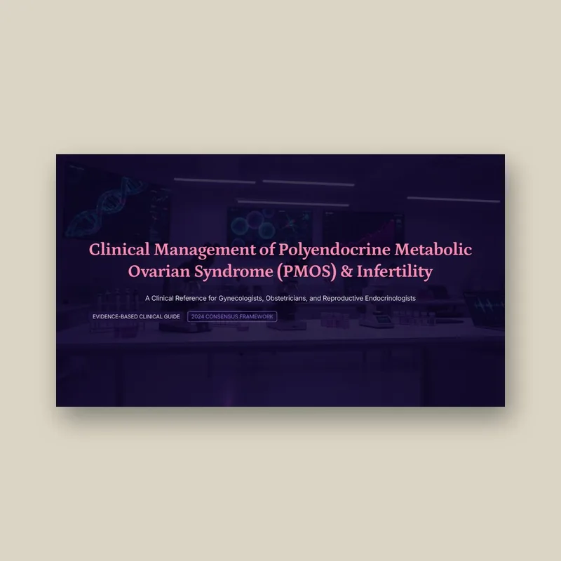 Cover of Clinical Management of PMOS and Infertility